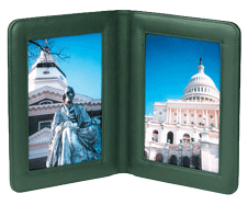 Napa Leather 5 x 7 Double Picture Frames