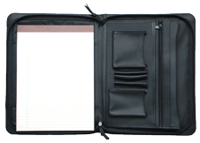 Napa Leather Padfolio with Pockets