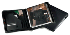 Zippered Napa Leather Binders